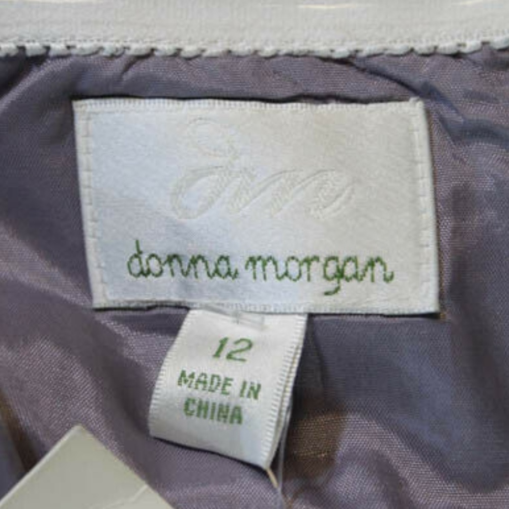 Donna Morgan Lavender Asymmetric Neck New Dress 12 - Picture 8 of 8